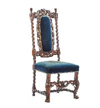 19TH CENTURY CARVED OAK CHAIR at Ross's Online Art Auctions